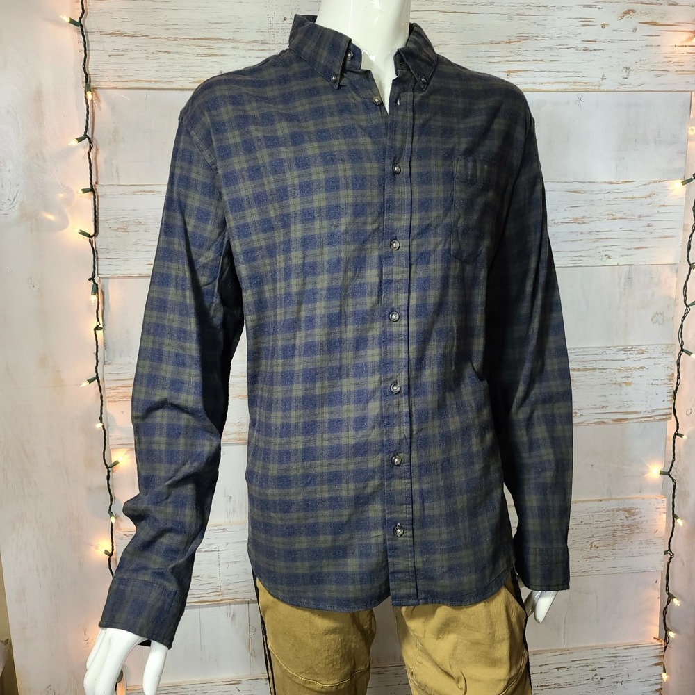GOODIELLOW MENS Shirt PLAID green @51